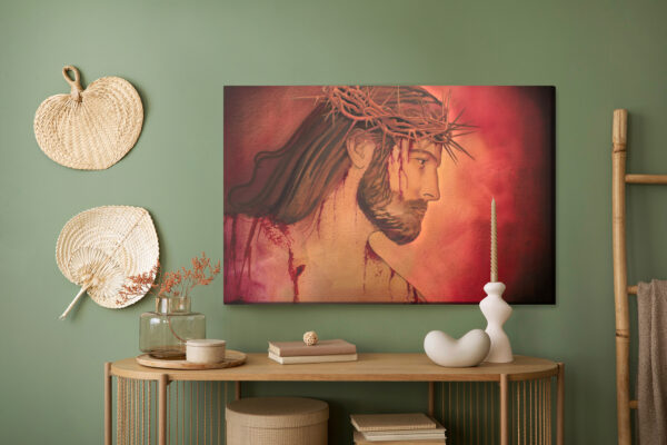 Obraz Na Płótnie Jezus Ukrzyżowany - aranżacja mieszkania