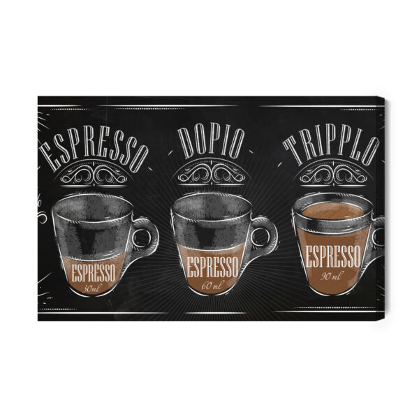 Obraz Na Płótnie Kawa Espresso W Stylu Vintage - aranżacja