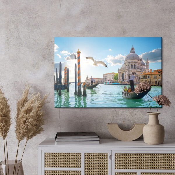 Obraz Na Płótnie Piękne Pejzaże Wenecji - wzór na obrazie