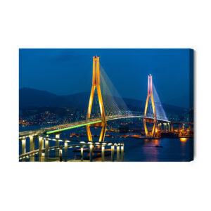 Obraz Na Płótnie Most Busan Harbor Bridge