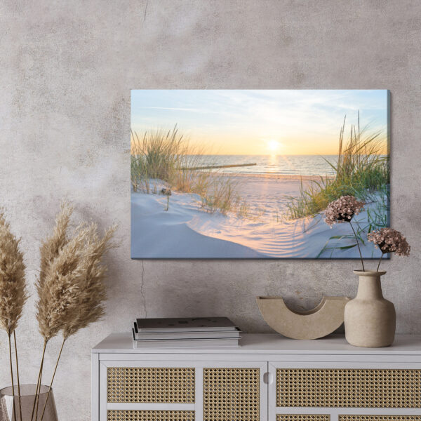 Obraz Na Płótnie Plaża Morze Wydmy - wzór na obrazie