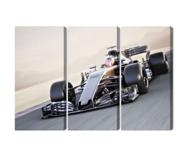Obraz Wieloczęściowy Samochód Formuły 1 Na Torze Wyścigowym - aranżacja