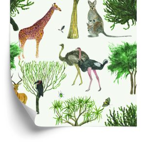 Tapeta – Dzikie Zwierzęta - wzór