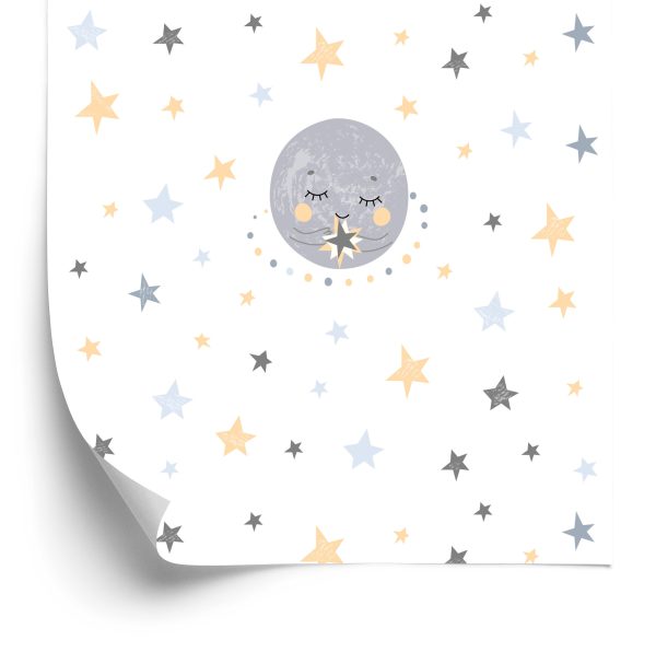 Tapeta Gwiazdy I Księżyce - wzór