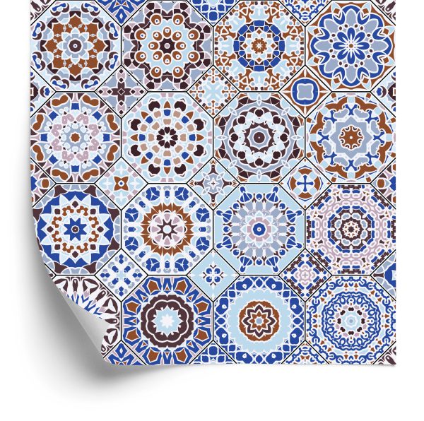 Tapeta Kolorowa Mozaika W Stylu Arabskim - wzór