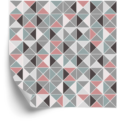 Tapeta Geometryczna - Kolorowe Romby - wzór